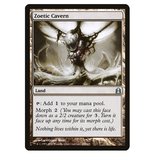 Zoetic Cavern 298 card from the Magic The Gathering set Commander 2011