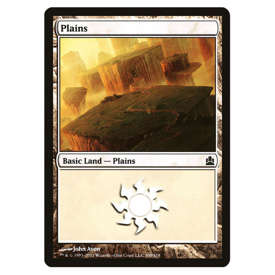 Plains 300 card from the Magic The Gathering set Commander 2011