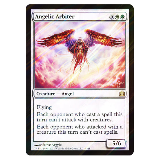 Angelic Arbiter 5 card from the Magic The Gathering set Commander 2011