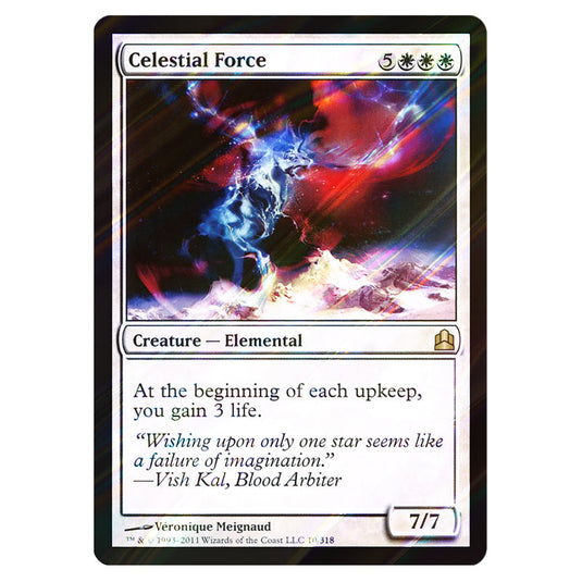 Celestial Force 10 card from the Magic The Gathering set Commander 2011
