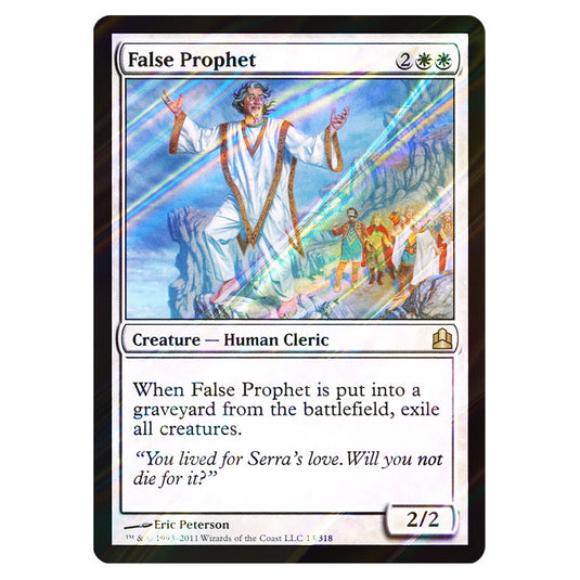 False Prophet 13 card from the Magic The Gathering set Commander 2011