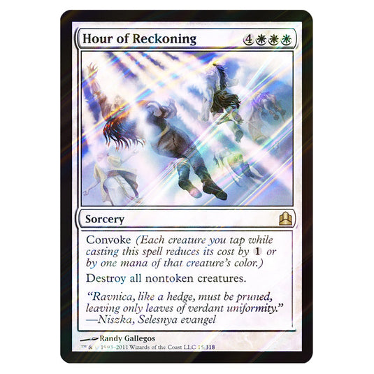 Hour of Reckoning 15 card from the Magic The Gathering set Commander 2011