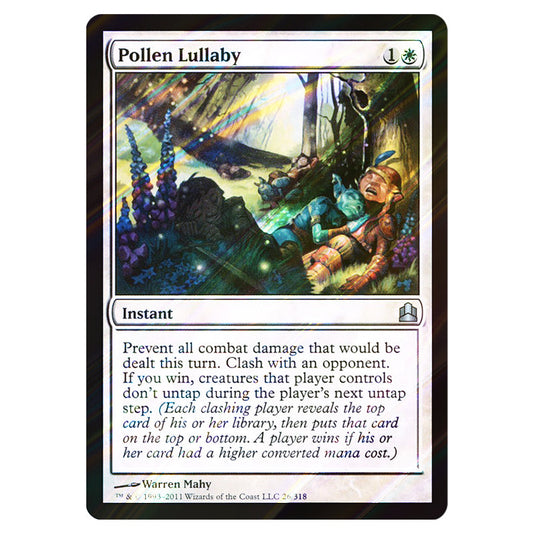 Pollen Lullaby 26 card from the Magic The Gathering set Commander 2011