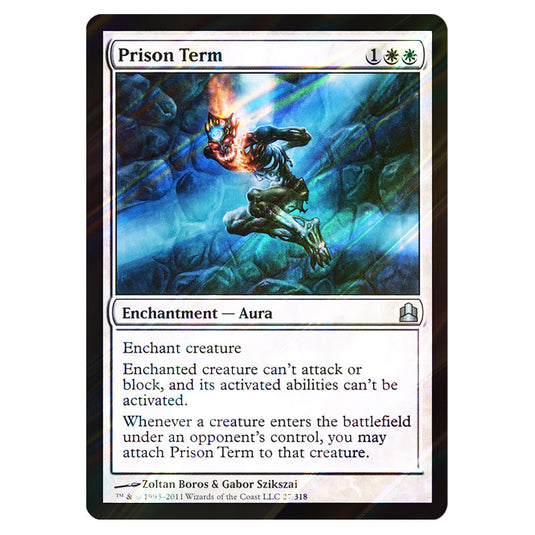 Prison Term 27 card from the Magic The Gathering set Commander 2011