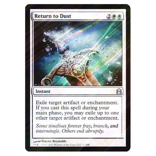 Return to Dust 28 card from the Magic The Gathering set Commander 2011