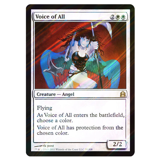 Voice of All 35 card from the Magic The Gathering set Commander 2011