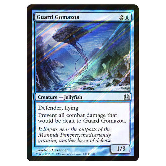 Guard Gomazoa 49 card from the Magic The Gathering set Commander 2011