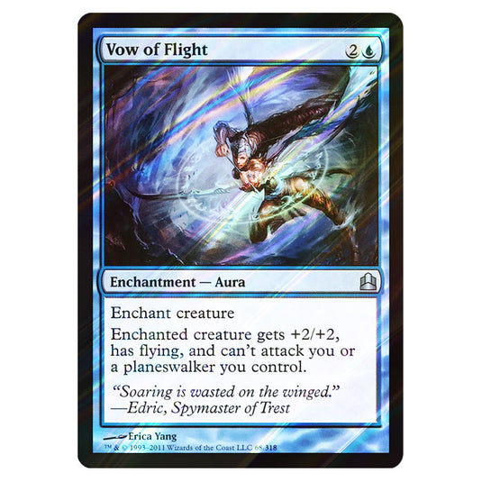 Vow of Flight 68 card from the Magic The Gathering set Commander 2011
