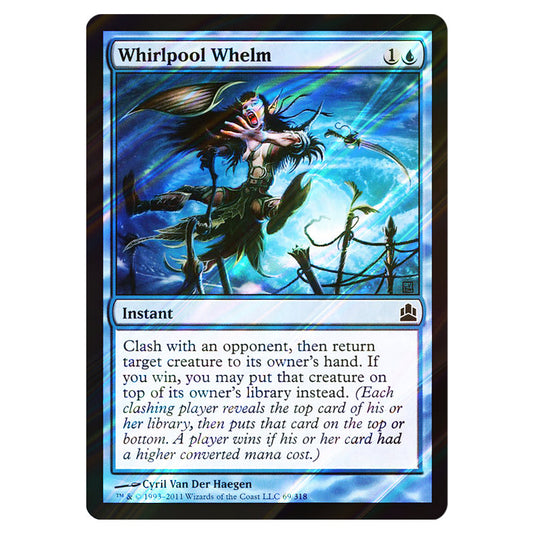 Whirlpool Whelm 69 card from the Magic The Gathering set Commander 2011