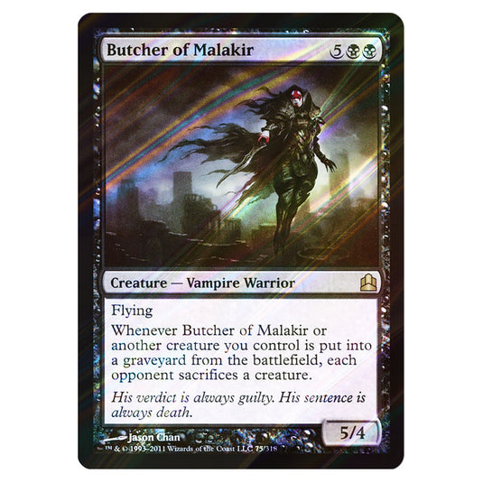 Butcher of Malakir 75 card from the Magic The Gathering set Commander 2011