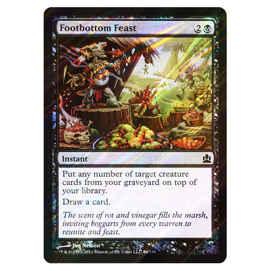 Footbottom Feast 84 card from the Magic The Gathering set Commander 2011