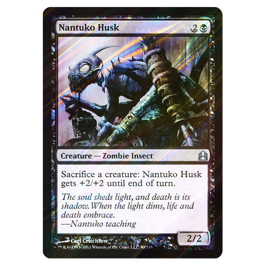 Nantuko Husk 90 card from the Magic The Gathering set Commander 2011