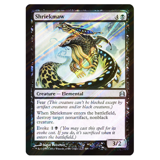 Shriekmaw 100 card from the Magic The Gathering set Commander 2011