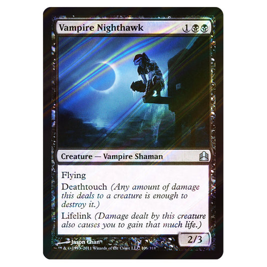 Vampire Nighthawk 106 card from the Magic The Gathering set Commander 2011