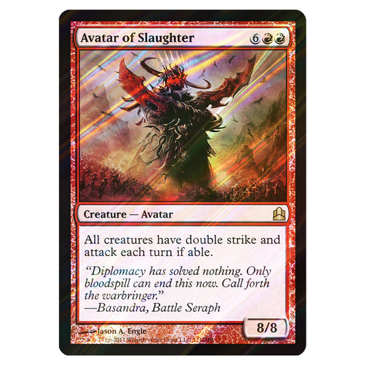Avatar of Slaughter 111 card from the Magic The Gathering set Commander 2011