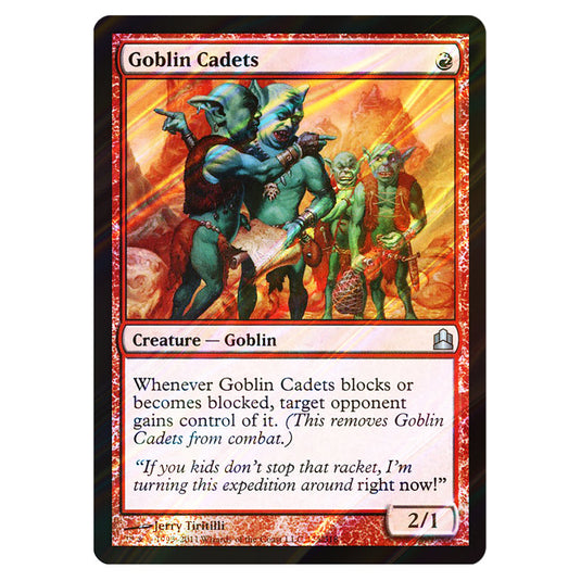 Goblin Cadets 125 card from the Magic The Gathering set Commander 2011