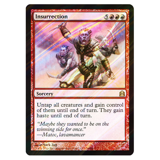 Insurrection 126 card from the Magic The Gathering set Commander 2011