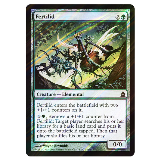 Fertilid 154 card from the Magic The Gathering set Commander 2011