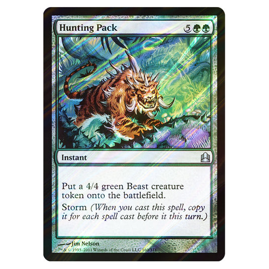 Hunting Pack 160 card from the Magic The Gathering set Commander 2011