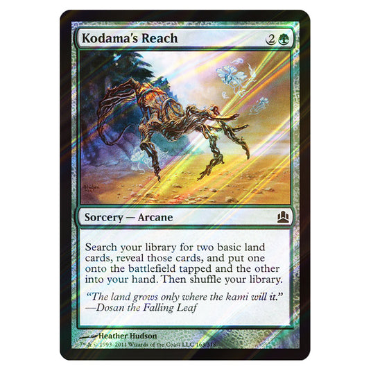 Kodama's Reach 163 card from the Magic The Gathering set Commander 2011