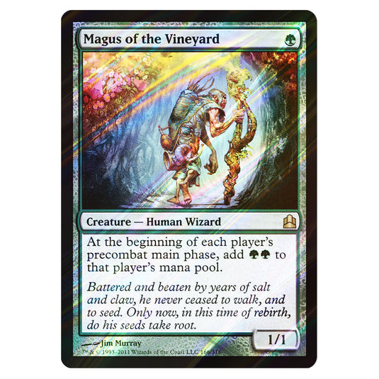 Magus of the Vineyard 166 card from the Magic The Gathering set Commander 2011