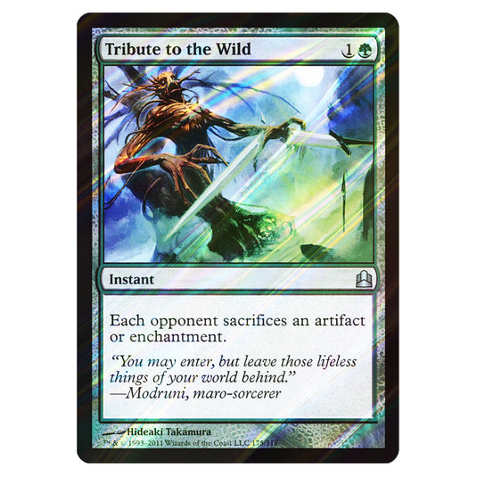 Tribute to the Wild 175 card from the Magic The Gathering set Commander 2011