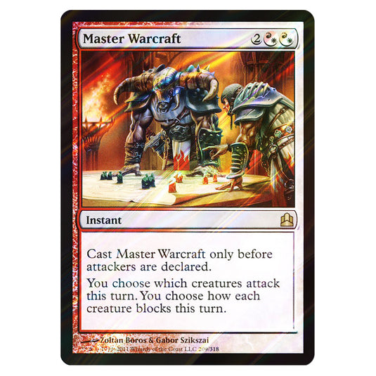 Master Warcraft 209 card from the Magic The Gathering set Commander 2011