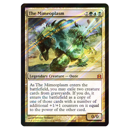 The Mimeoplasm 210 card from the Magic The Gathering set Commander 2011