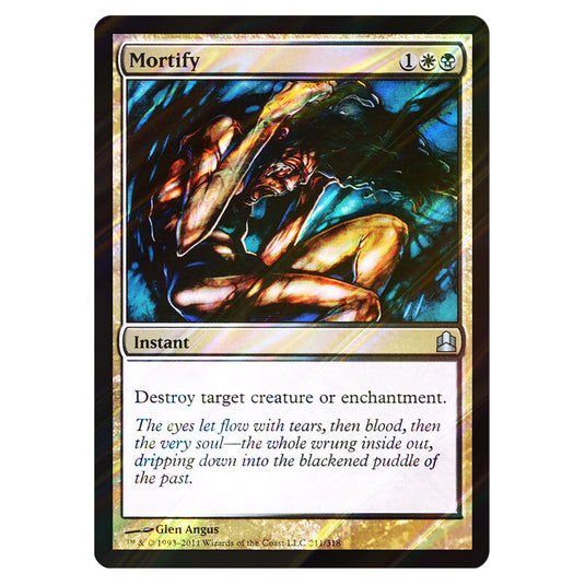 Mortify 211 card from the Magic The Gathering set Commander 2011