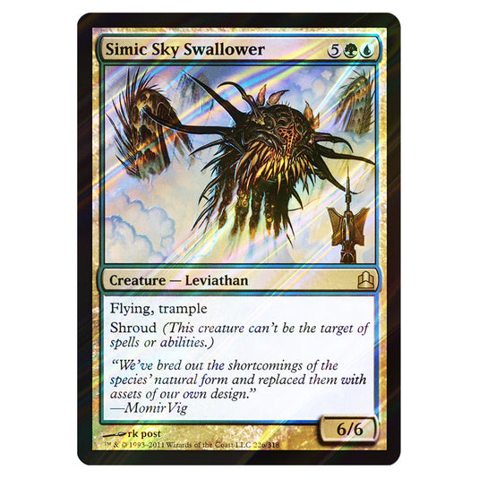 Simic Sky Swallower 226 card from the Magic The Gathering set Commander 2011
