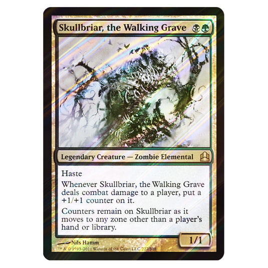 Skullbriar, the Walking Grave 227 card from the Magic The Gathering set Commander 2011