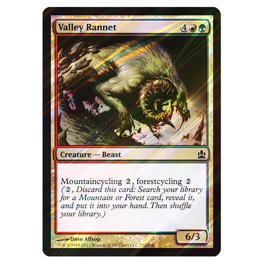 Valley Rannet 232 card from the Magic The Gathering set Commander 2011