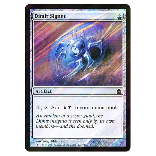 Dimir Signet 246 card from the Magic The Gathering set Commander 2011