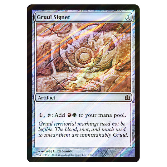 Gruul Signet 250 card from the Magic The Gathering set Commander 2011