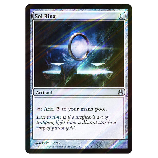 Sol Ring 261 card from the Magic The Gathering set Commander 2011