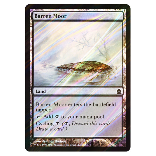 Barren Moor 266 card from the Magic The Gathering set Commander 2011