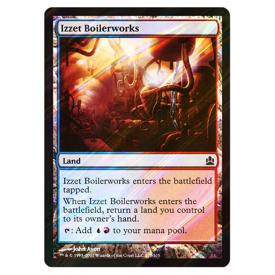 Izzet Boilerworks 278 card from the Magic The Gathering set Commander 2011