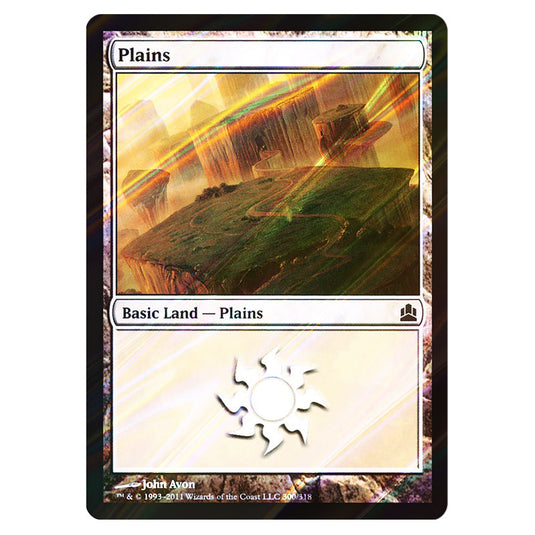 Plains 300 card from the Magic The Gathering set Commander 2011
