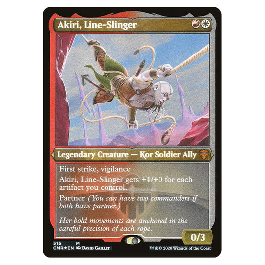 Akiri, Line-Slinger 515 card from the Magic The Gathering set Commander Legends