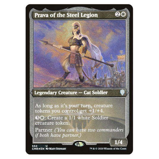 Prava of the Steel Legion 552 card from the Magic The Gathering set Commander Legends