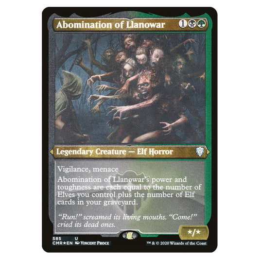 Abomination of Llanowar 585 card from the Magic The Gathering set Commander Legends