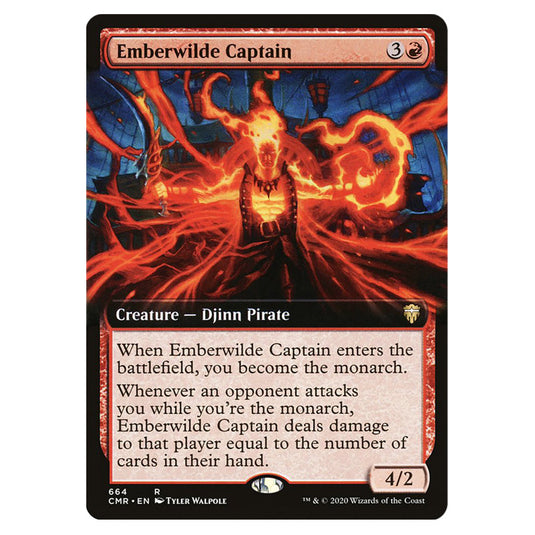 Emberwilde Captain 664 card from the Magic The Gathering set Commander Legends