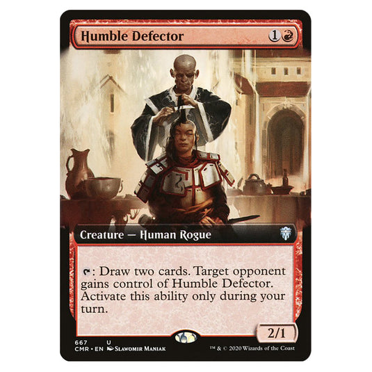 Humble Defector 667 card from the Magic The Gathering set Commander Legends