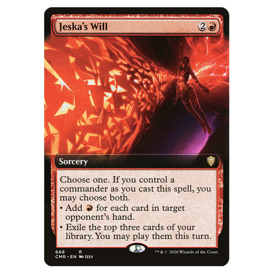 Jeska's Will 668 card from the Magic The Gathering set Commander Legends