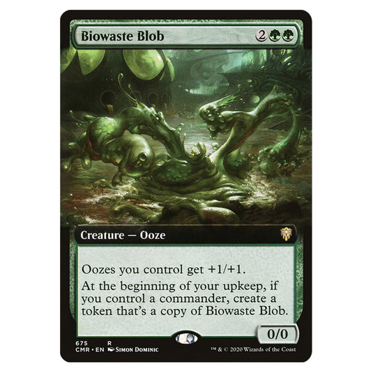 Biowaste Blob 675 card from the Magic The Gathering set Commander Legends