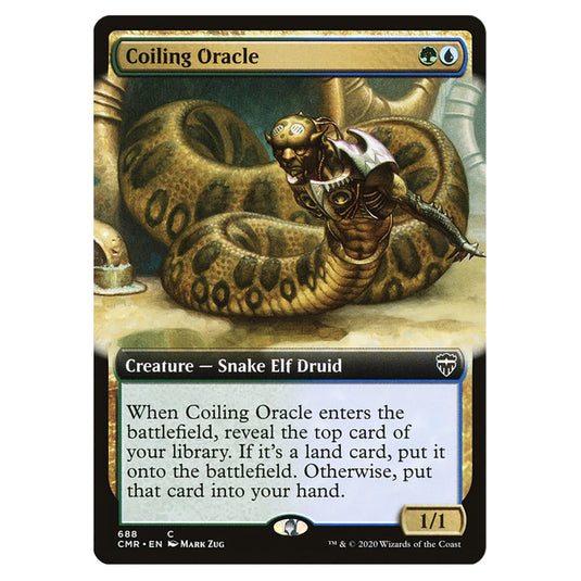 Coiling Oracle 688 card from the Magic The Gathering set Commander Legends