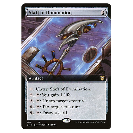 Staff of Domination 701 card from the Magic The Gathering set Commander Legends