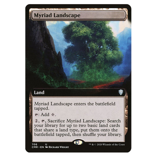 Myriad Landscape 706 card from the Magic The Gathering set Commander Legends