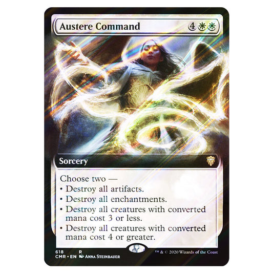Austere Command 618 card from the Magic The Gathering set Commander Legends