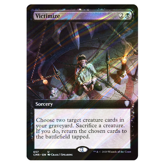 Victimize 657 card from the Magic The Gathering set Commander Legends